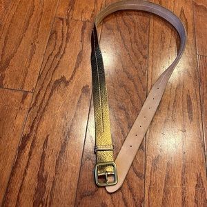 gold metallic belt